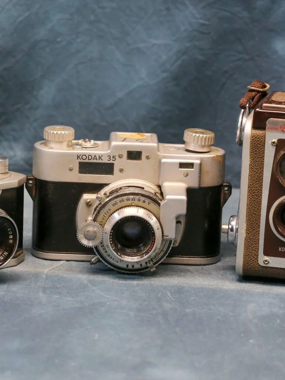 Vintage film cameras as shown